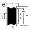 MERCE 0648155015 Alternator Freewheel Clutch